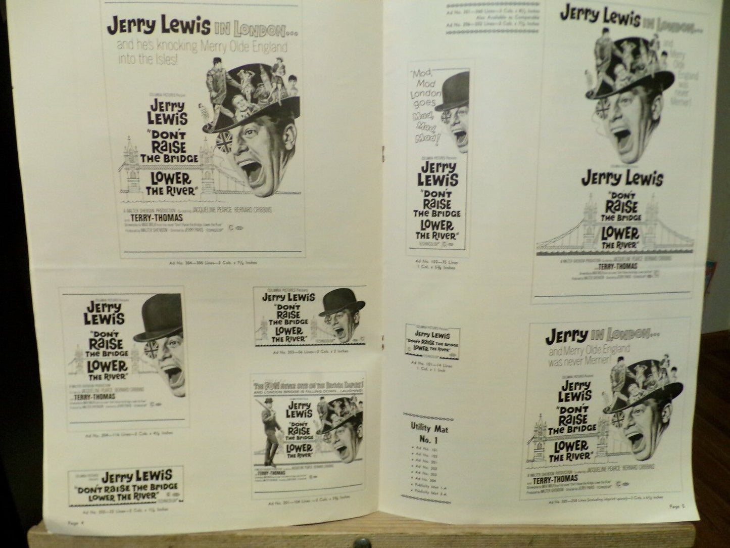 1968 Dont Raise The Bridge, Lower the River Pressbook-Jerry Lewis