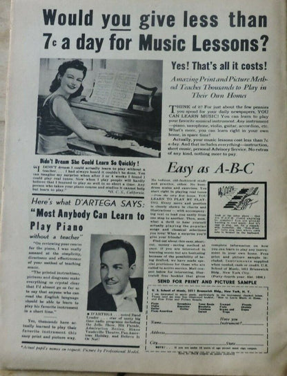Star Songs Vol. 1 No. 7 Magazine, published 1942