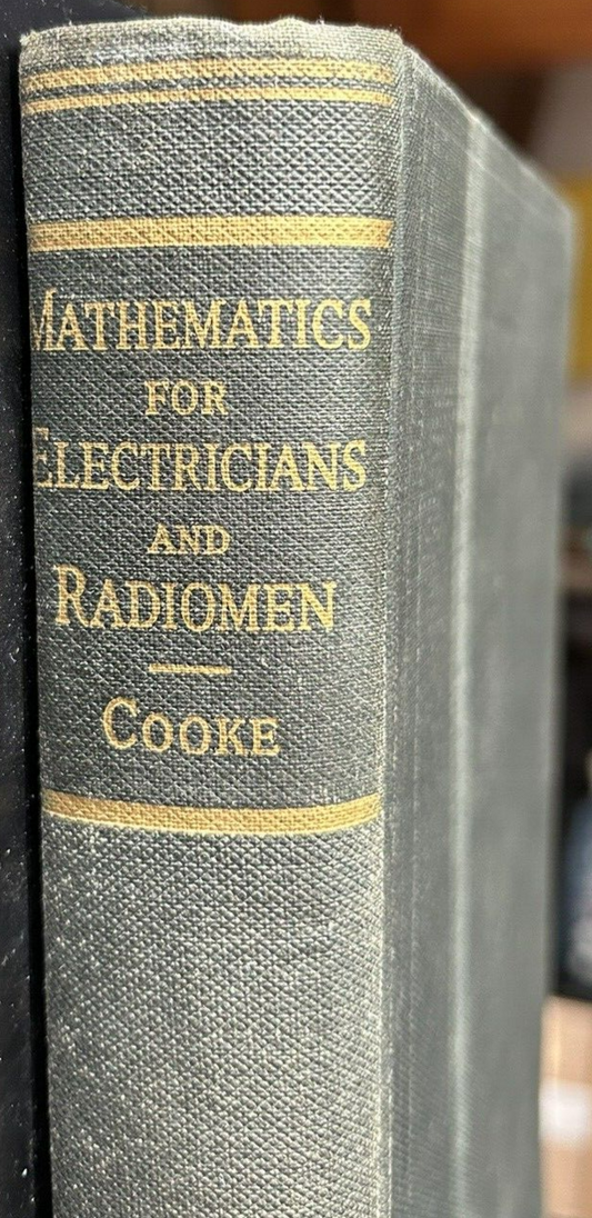 Hardcover: Mathematics for Electricians and Radiomen (1942)