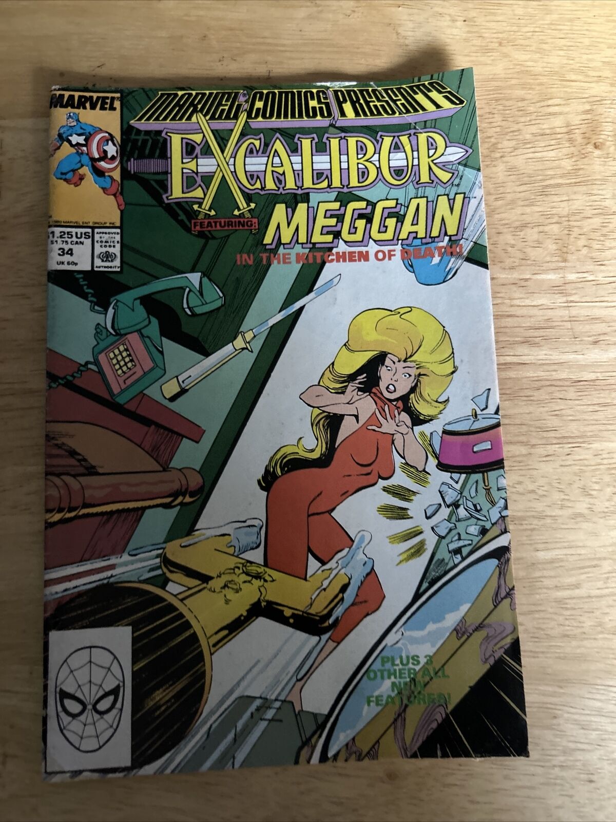 ExCalibur Featuring Meggan In the Kitchen of Death Marvel #34
