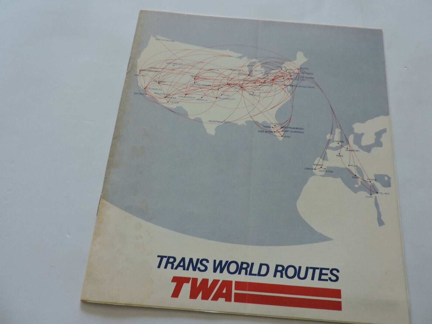 TWA  TIMETABLE   DECEMBER 13, 1980-JANUARY 7,1981
