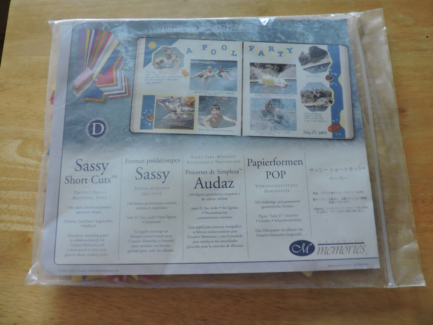Sassy Short Cuts Pre Cut Photo Mounting Paper Variety