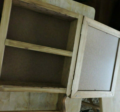 WALL  HANGING CABINET-17X10.5X3.5 INCHES WITH COCA COLA PICTURE ON FRONT, OPENS