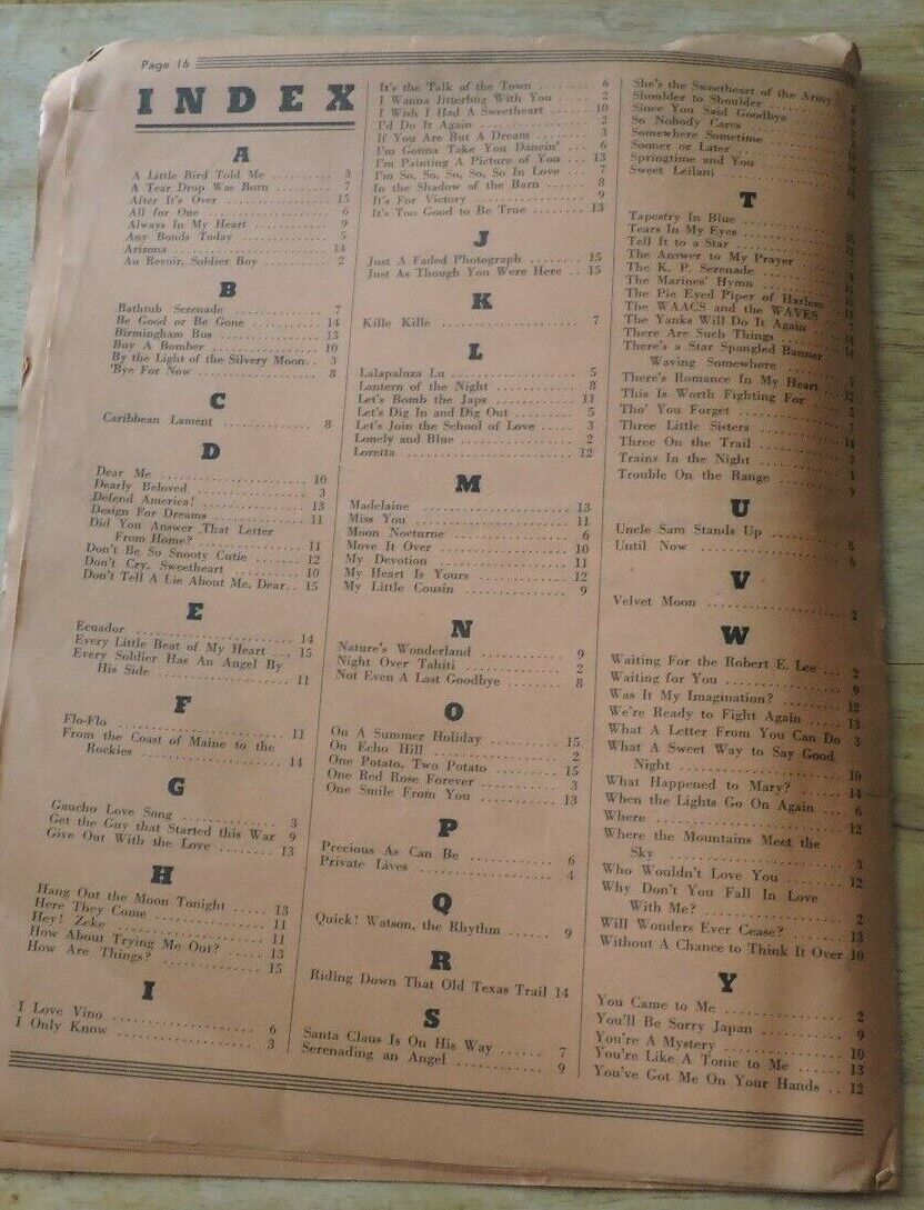 Song Master Always First With The Latest Song Hits February 1943
