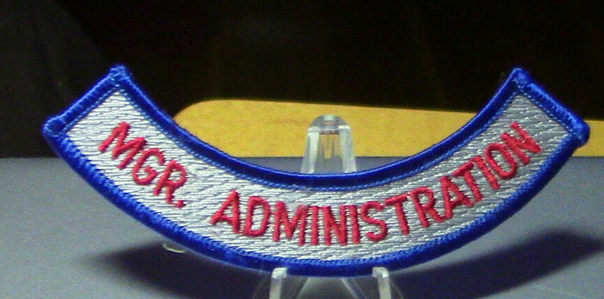 Manager, Administration Rocker Patch