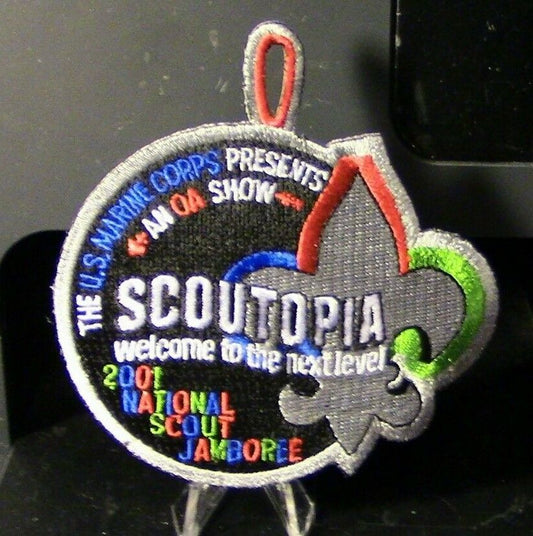 BSA Patch: U S Marine Corps, Scoutopia 2001 National Scout Jamboree Patch