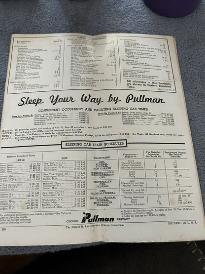 RAILROAD TIMETABLE: NEW HAVEN LINE OCTOBER 25, 1964 THE WEATHER ROUTE