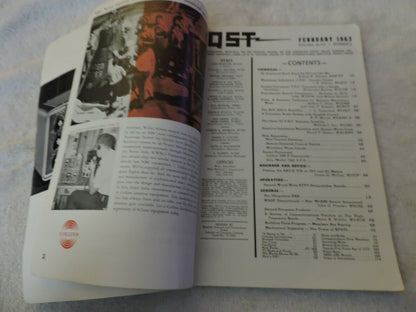 QST AMATEUR RADIO MAGAZINE FEBRUARY 1963