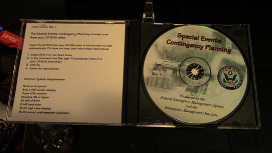Public Safety Training: FEMA Special Events Contingency Planning CD
