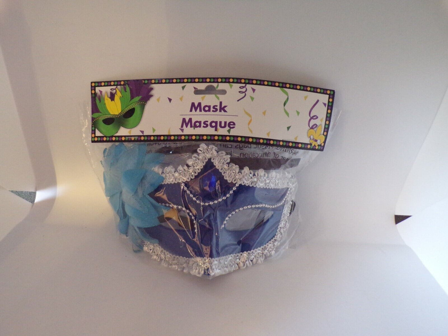 Mardi Gras Costume: Masquerade Mask (Various Colors)