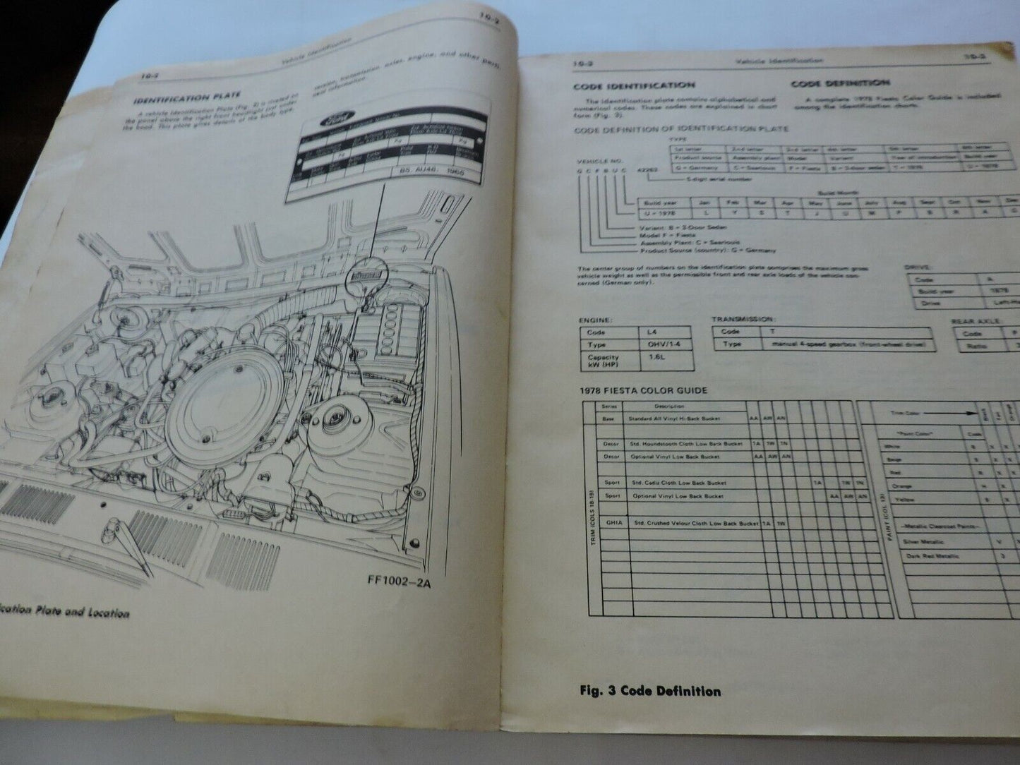 SERVICE MANUAL: 1978 FORD FIESTA CAR SHOP MANUAL