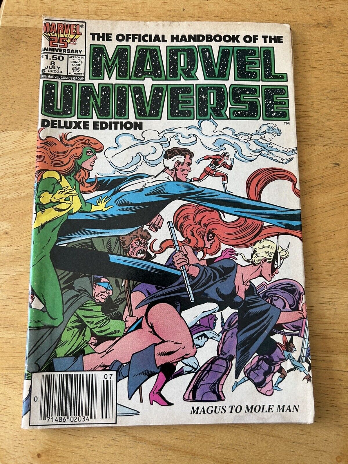 Marvel Comics:  The Official Handbook of the Marvel Universe Issue #8, July 1986