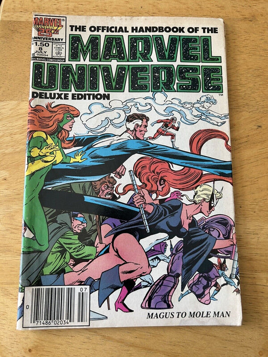 Marvel Comics:  The Official Handbook of the Marvel Universe Issue #8, July 1986