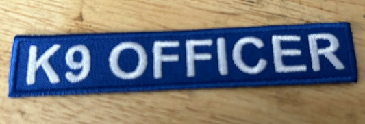 K9 OFFICER UNIFORM STRIP 4" (ICE/POLICE/FIRE/CORRECTIONS/SHERRIF/SECURITY)