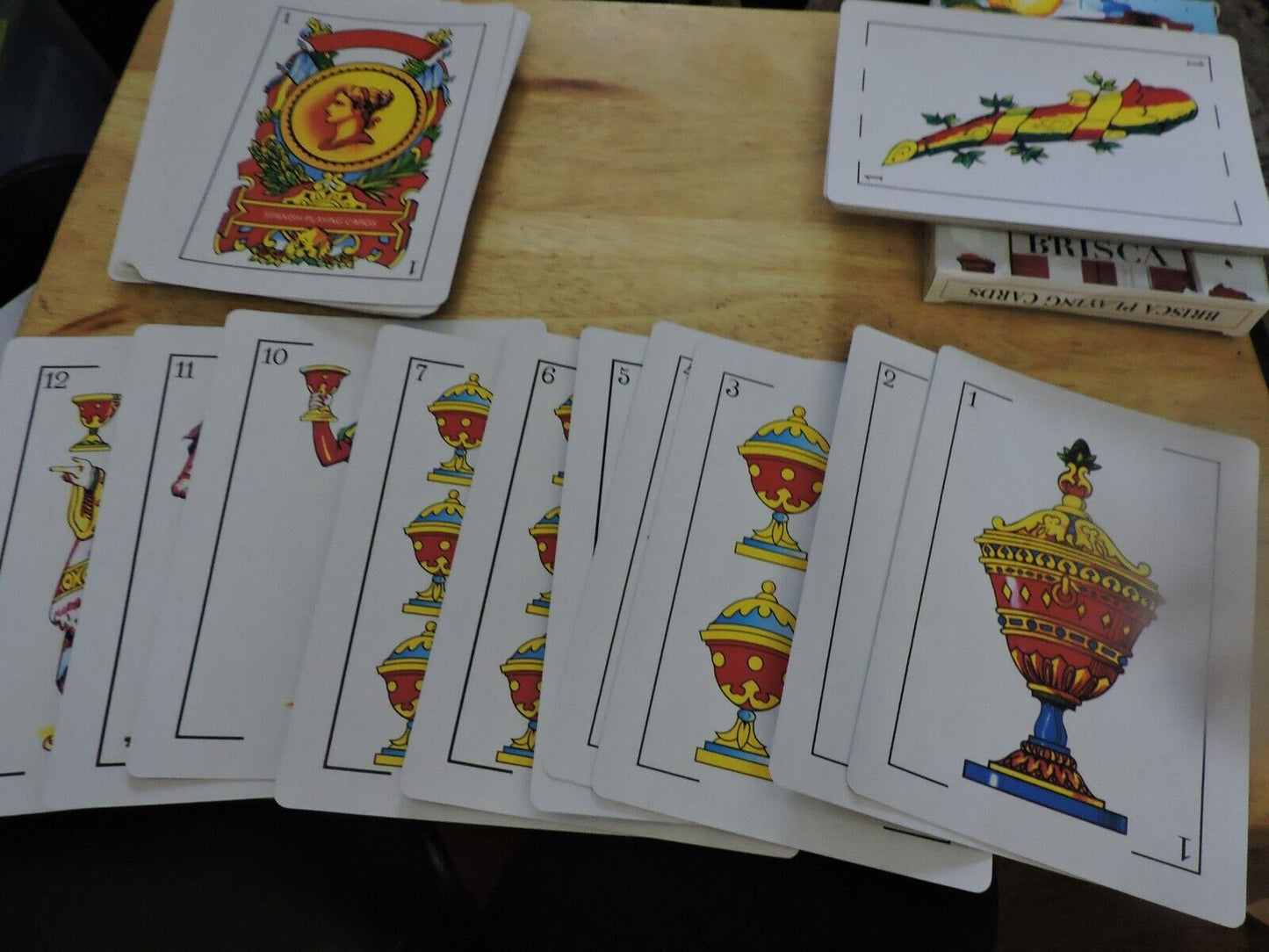 PUERTO RICO SPANISH PLAYING CARDS 7X5 INCHES NIB