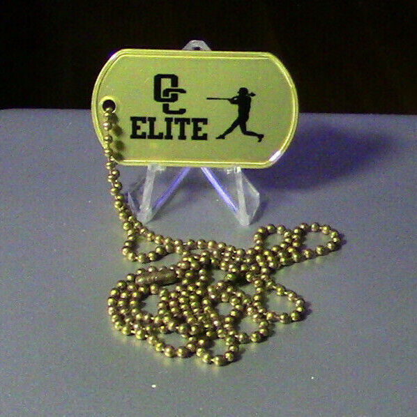Dog Tag (With Chain) Elite Baseball 2018 14 U
