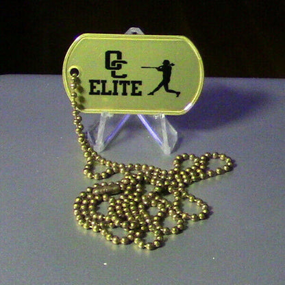 Dog Tag (With Chain) Elite Baseball 2018 14 U