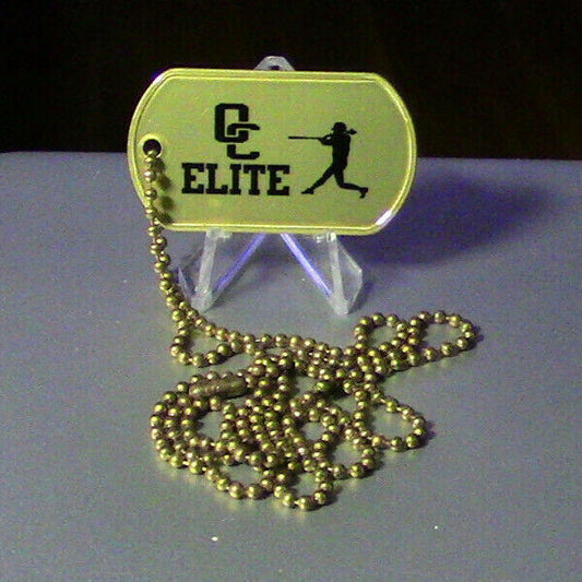 Dog Tag (With Chain) Elite Baseball 2018 14 U