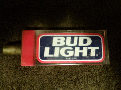Beer Tap Bud Light handle-Acrylic and Brass-Red/White/Blue
