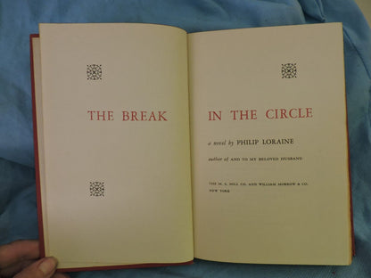 THE BREAK IN THE CIRCLE  Book - 1951 Phillip Loraine