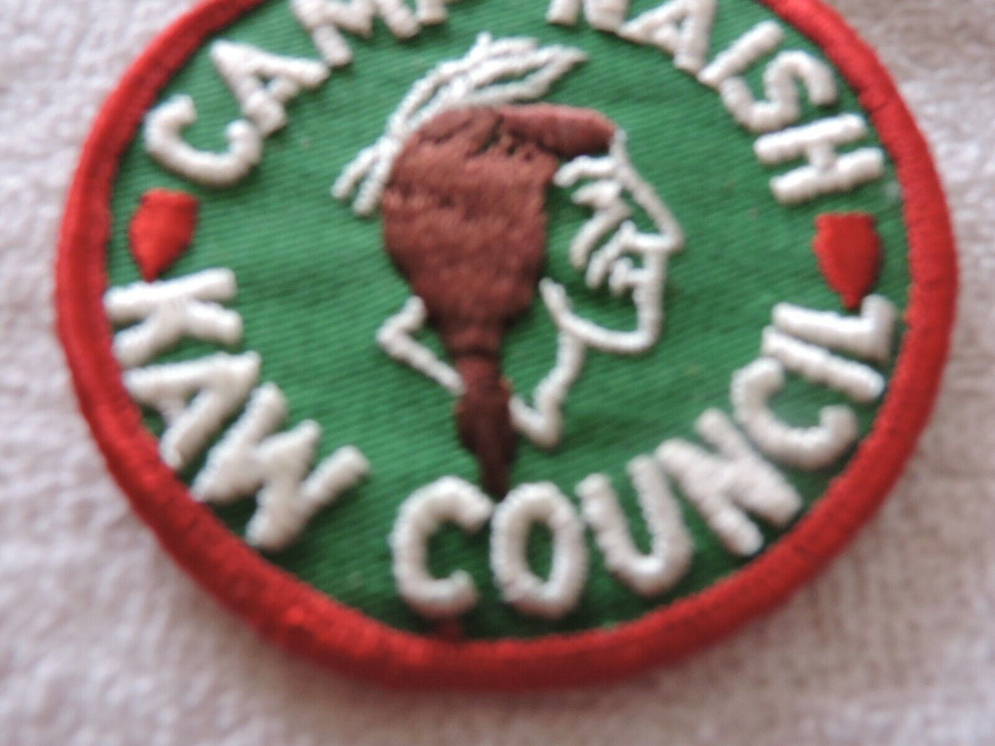 Camp Naish KAW Council Patch  3 INCH ROUND