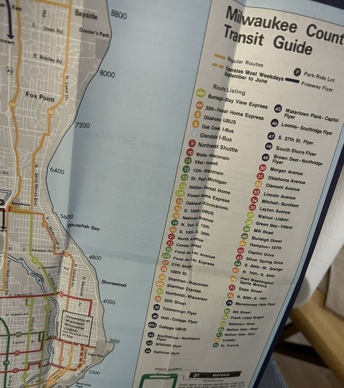 TIMETABLE: 1991 MILWAUKEE COUNTY TRANSIT GUIDE MLWAUKEE COUNTY