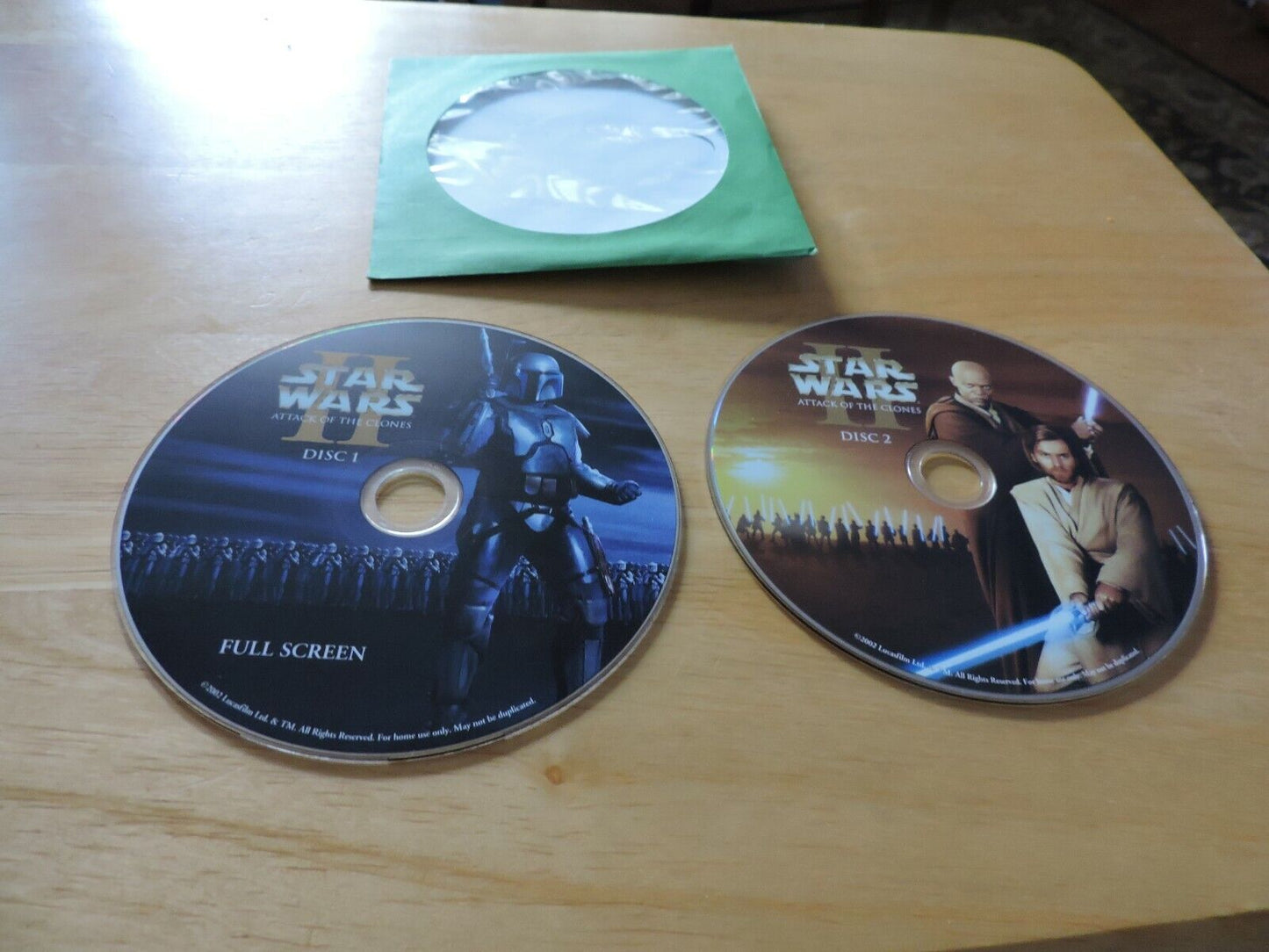 STAR WARS:  ATTACK THE CLONES:  FULL SCREEN  2 DISC SET  COMPUTER GAME RATED T