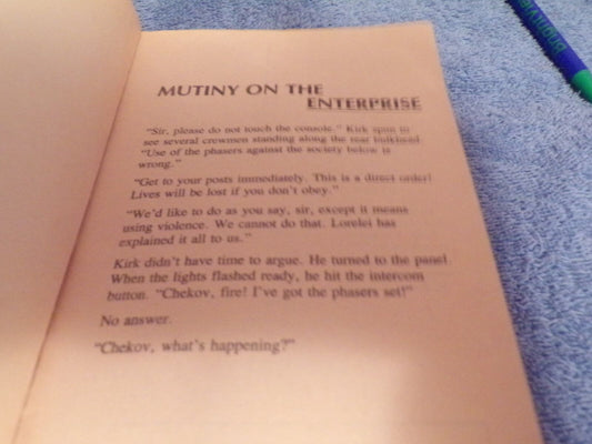 Star Trek: Mutiny on the Enterprise by Robert E. Vardeman (1983 Print)