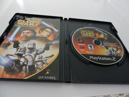 PLAYSTATION 2 GAME  STARS WARS CLONE WARS REPULIC HEROES (T RATED)