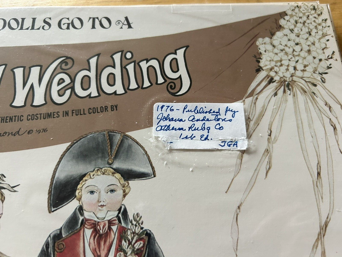 THE ANTIQUE DOLLS TO TO A PAPER DOLL WEDDING 1976 UNOPENED