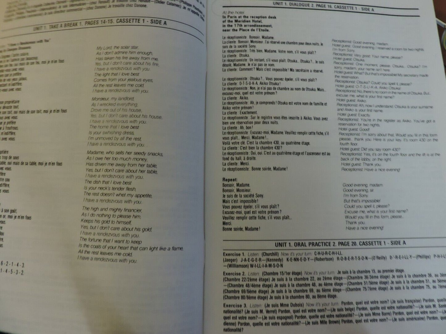 BARRON'S EXPRESS TRACK TO FRENCH: A TEACH YOURSELF PROGRAM 4 CASSETTES