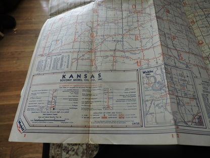 MIRACLE FOLD ROAD MAP OF KANSAS & NEBRASKA (MOBIL)