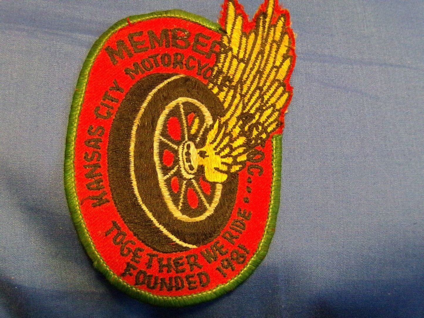 Kansas City Motorcycle Association Patch-"Established 1981"