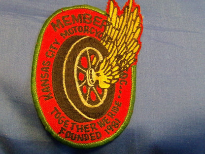 Kansas City Motorcycle Association Patch-"Established 1981"