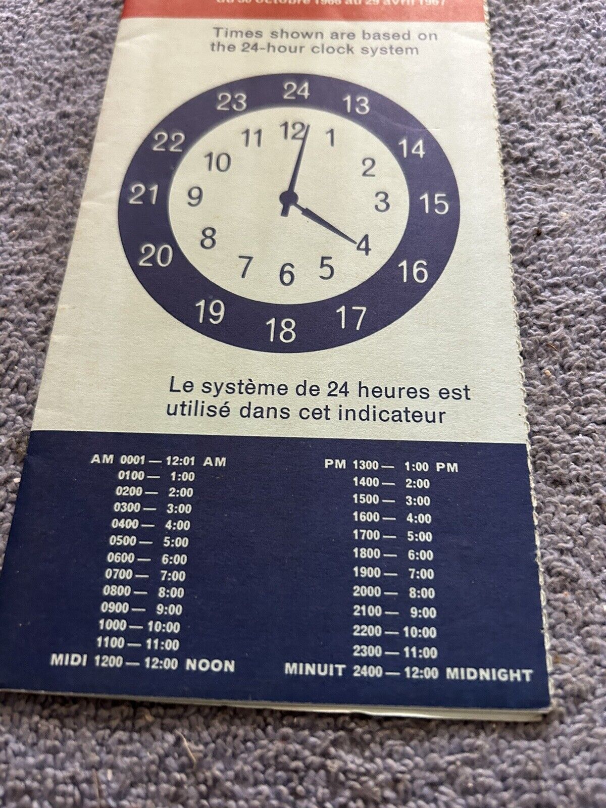 CN CONDENSED SCHEDULES OCTOBER 30, 1966-APRIL 29, 1967