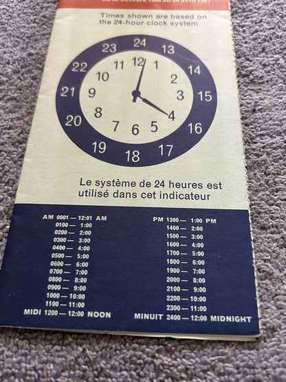 CN CONDENSED SCHEDULES OCTOBER 30, 1966-APRIL 29, 1967