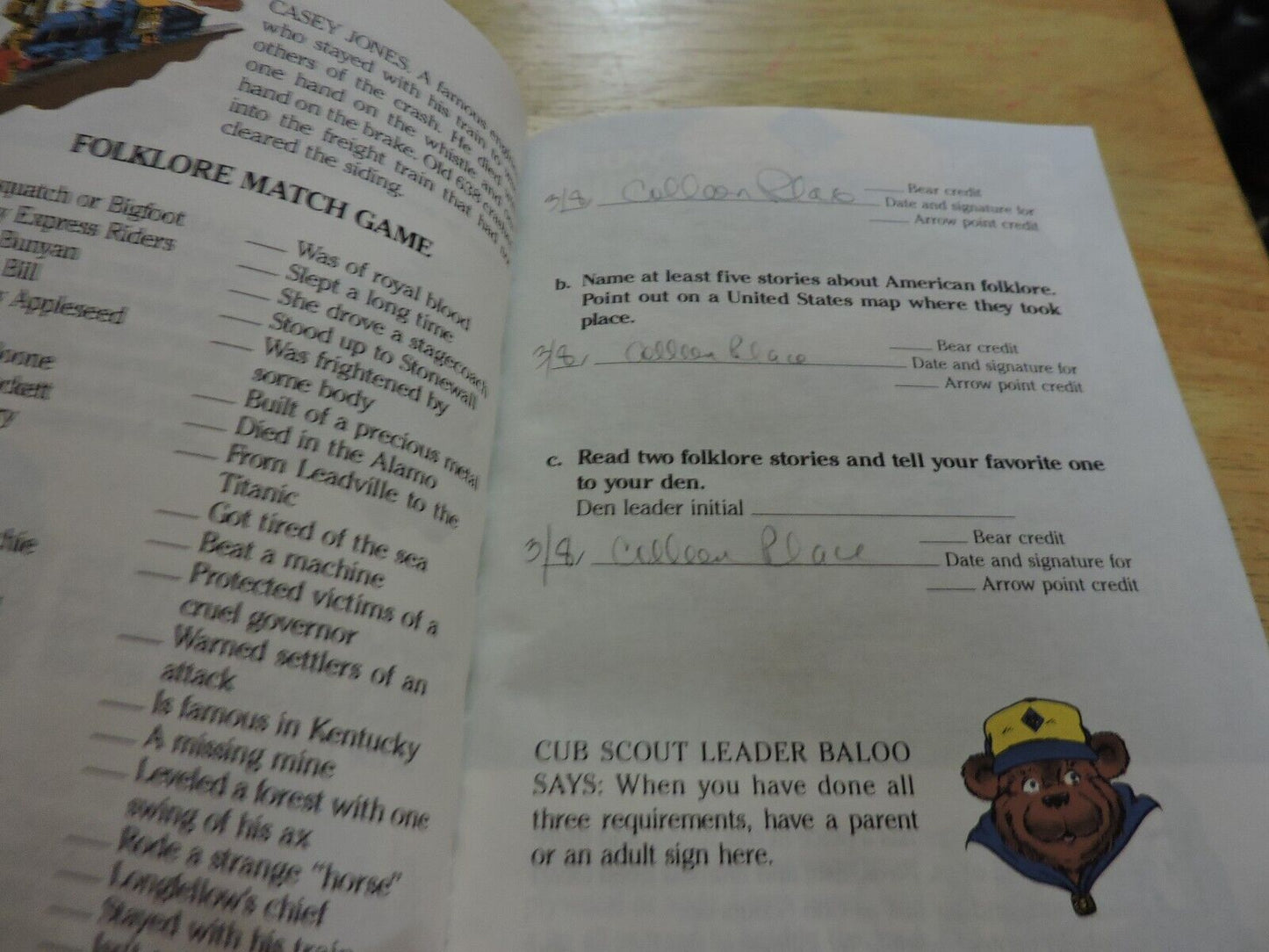 The Big Bear Cub Scout Book 1984 Boy Scouts of America Vintage BSA