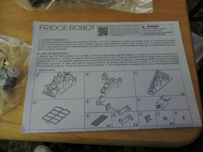 KIDZLABS FRIDGE ROBOT--NEW