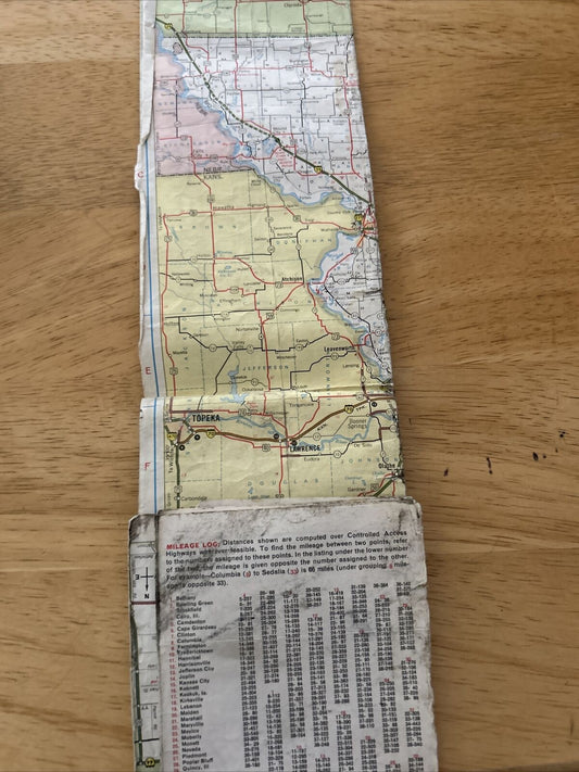 Missouri Road Map 1975 Edition