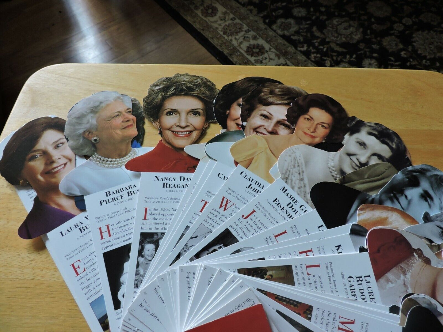 FIRST LADIES ---FANDEX---FROM MARTHA WASHINGTON TO LAURA BUSH