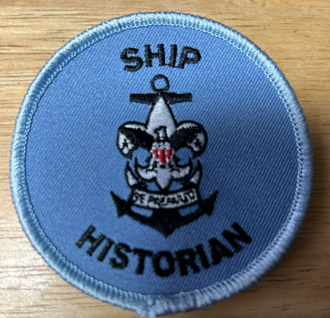 BSA-SEA SCOUT: "Ship Historian Patch"