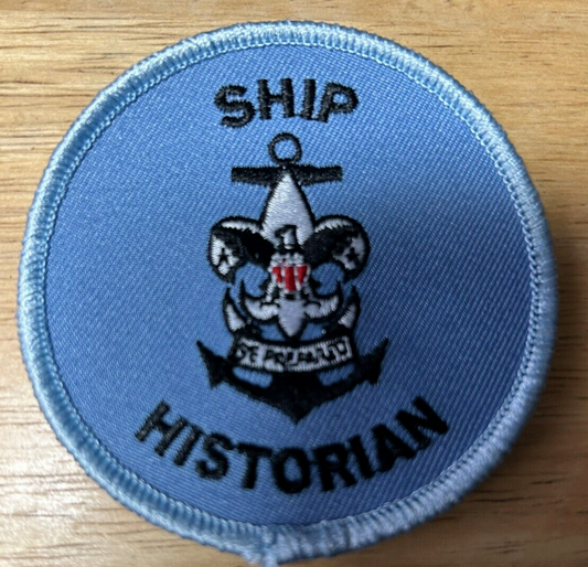 BSA-SEA SCOUT: "Ship Historian Patch"