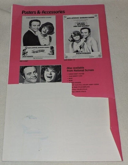 Movie memorabilia: "The War Between Men and Women" Pressbook/Jason Robards