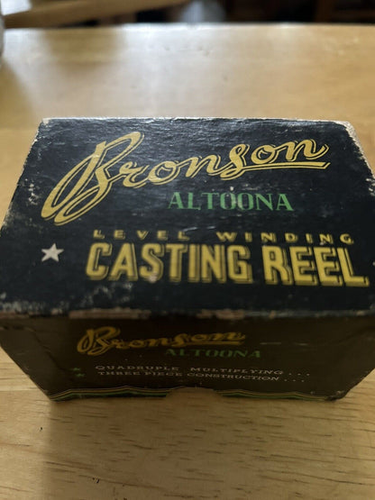 Vintage Bronson Altoona 4250 Level Winding Casting Reel -in Original Box