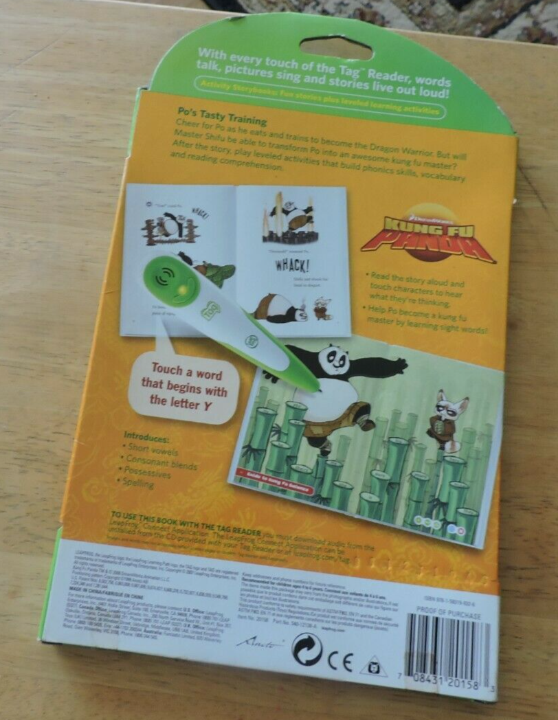 LEAP FROG NEW ACTIVITY STORY BOOK: PO'S TASTY TRAINING (KUNG FU PANDA)