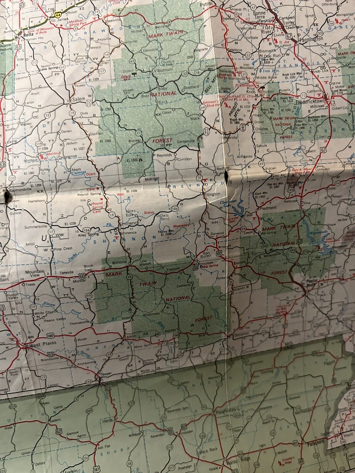 MISSOURI ROAD MAP--PHILLIPS 66 NO DATE