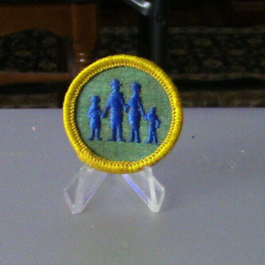 Official Girl Scout "Family" Merit Badge Patch