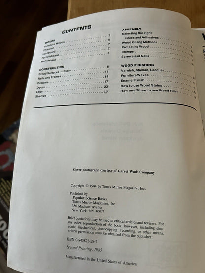 POPULAR SCIENCE WOODWORKER'S GUIDE TO BASICS--1984