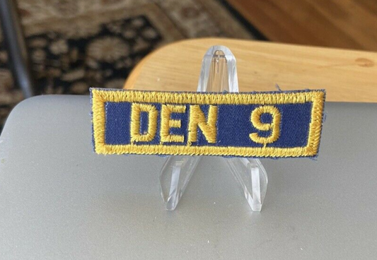 Official Cub Scout Den 9 Patch