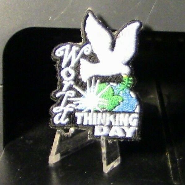 Girl Scout Round "World Thinking Day" Activity Patch